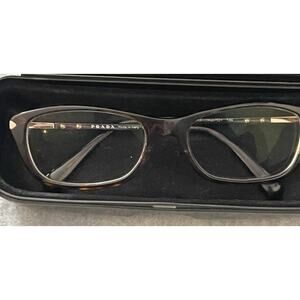 Prada VPR 24P 54317 53-18-135 Havana Tortoise Eyeglasses Frame Unisex w/ Case